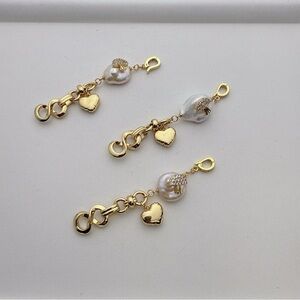 P122 Handmade Freshwater Baroque Pearl Pendant and short connector 2in1